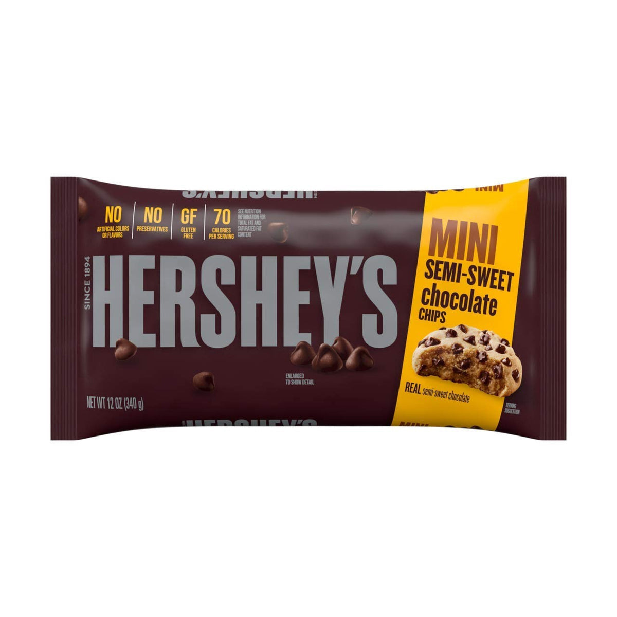 HERSHEY'S Baking Mini SEMI-SWEET Chocolate Chips 12OZ 340G