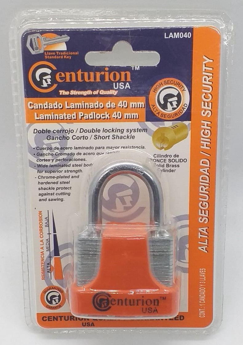 CENTURION Padlock 40MM Laminated LAM040
