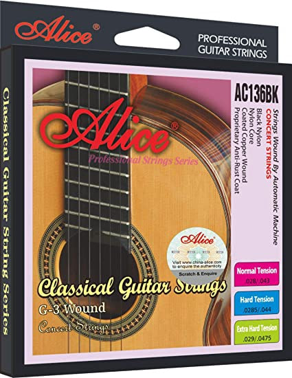 ALICE Guitar String AC136BK-N Classic Pack