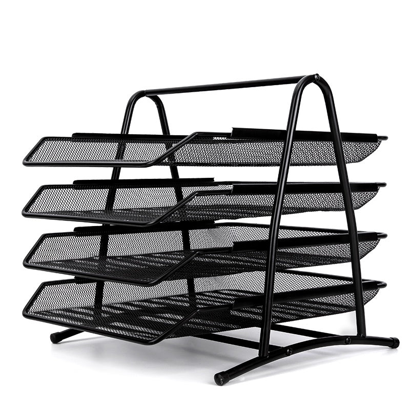 DELI Stationery File Tray 9184 4-TIER Black