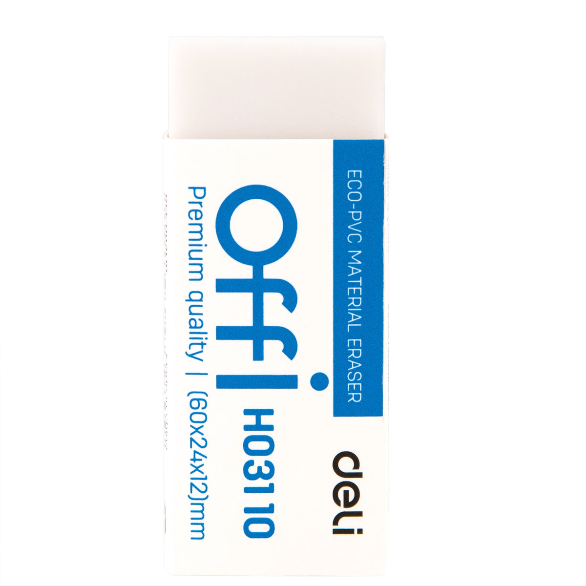 DELI Stationery Eraser H03110 Offi Premium White
