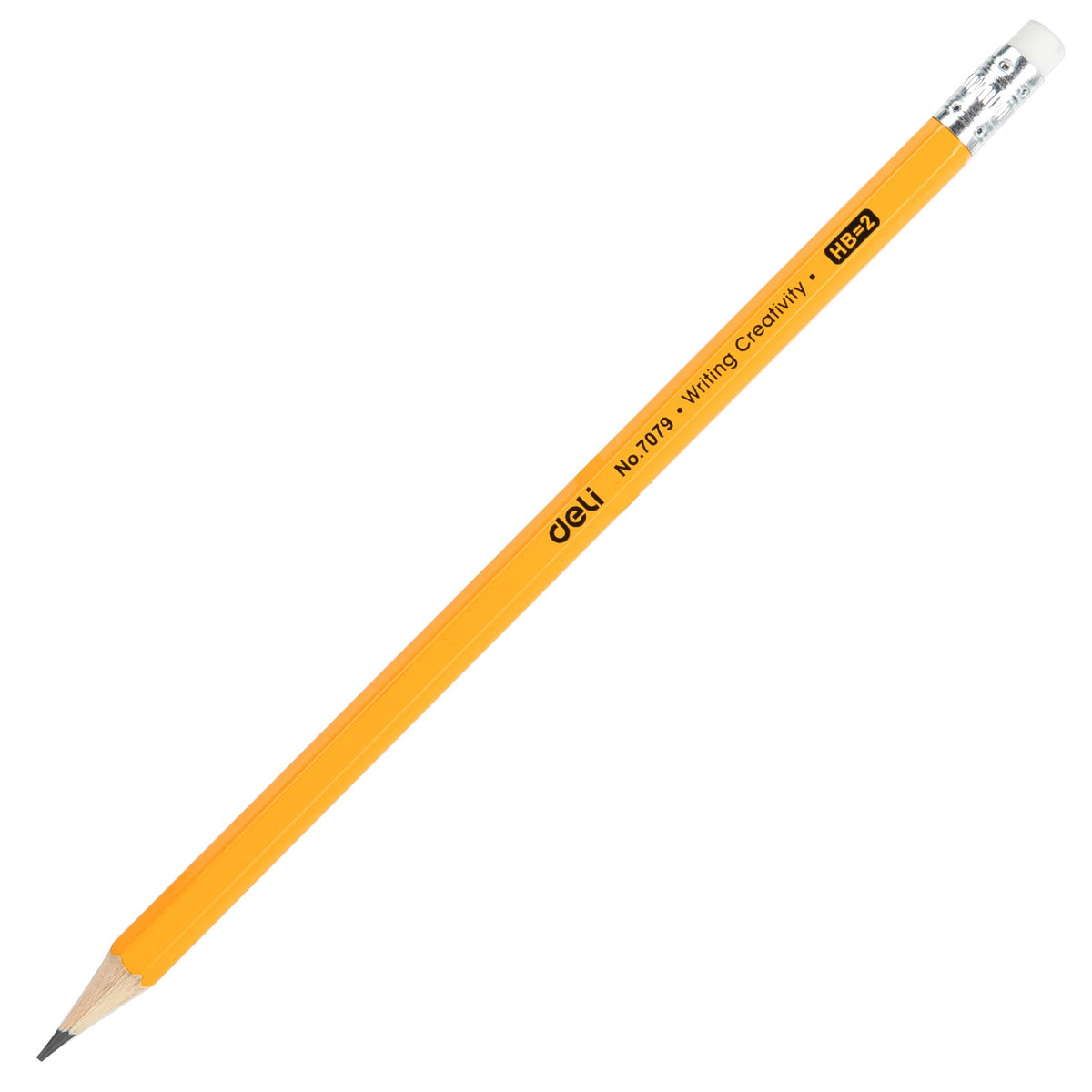 DELI Stationery Pencil 7079 Hb = 2 Writting Creativity Graphite Pencil Sold Each