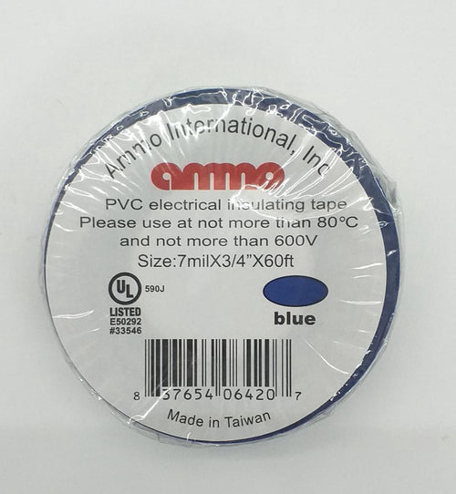 AMMO Tape Insulation PVC Blue 3/4" X 60FT