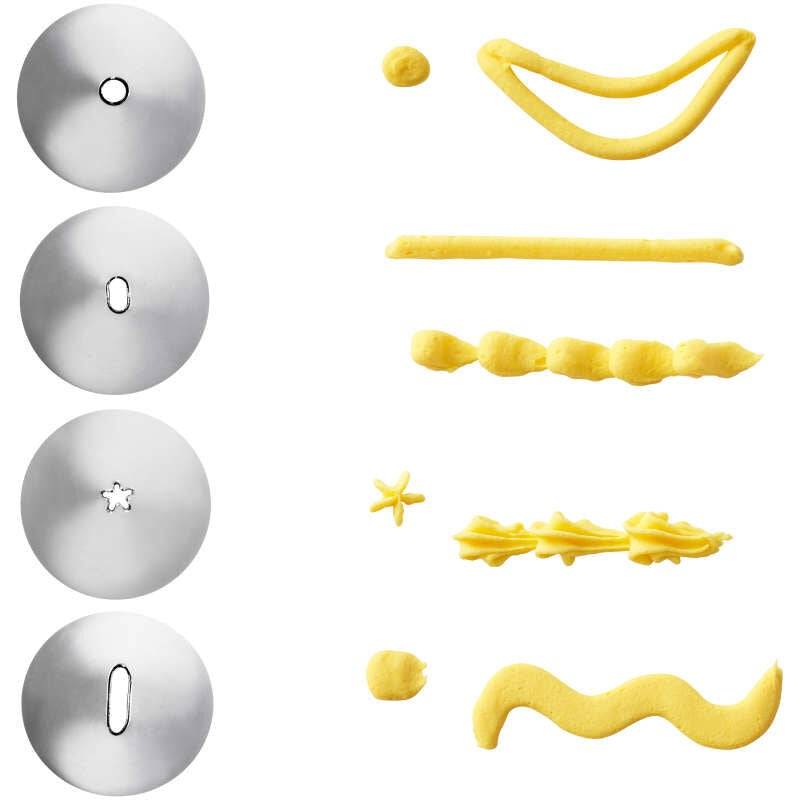 WILTON Baking Tip Writing 4PCS Tip Set 418-4566