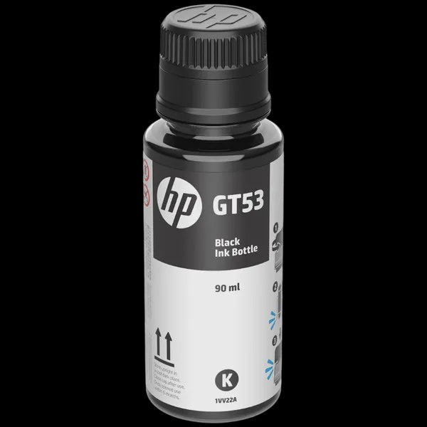 HP Computer Printer Ink GT53 Black 1VV22AL Bottle
