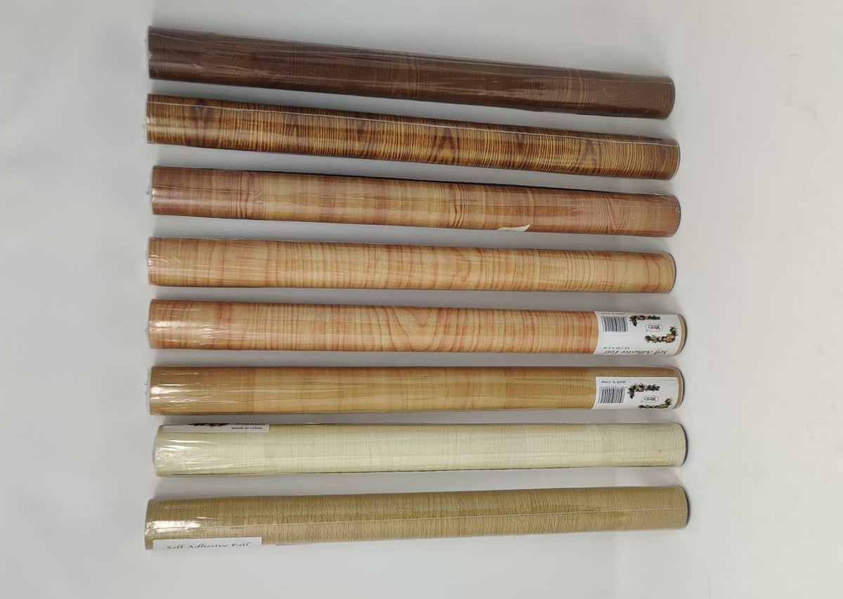 Wall Paper 45CM X 5M Yeeto Self Adhesive Foil / Light Brown Wood