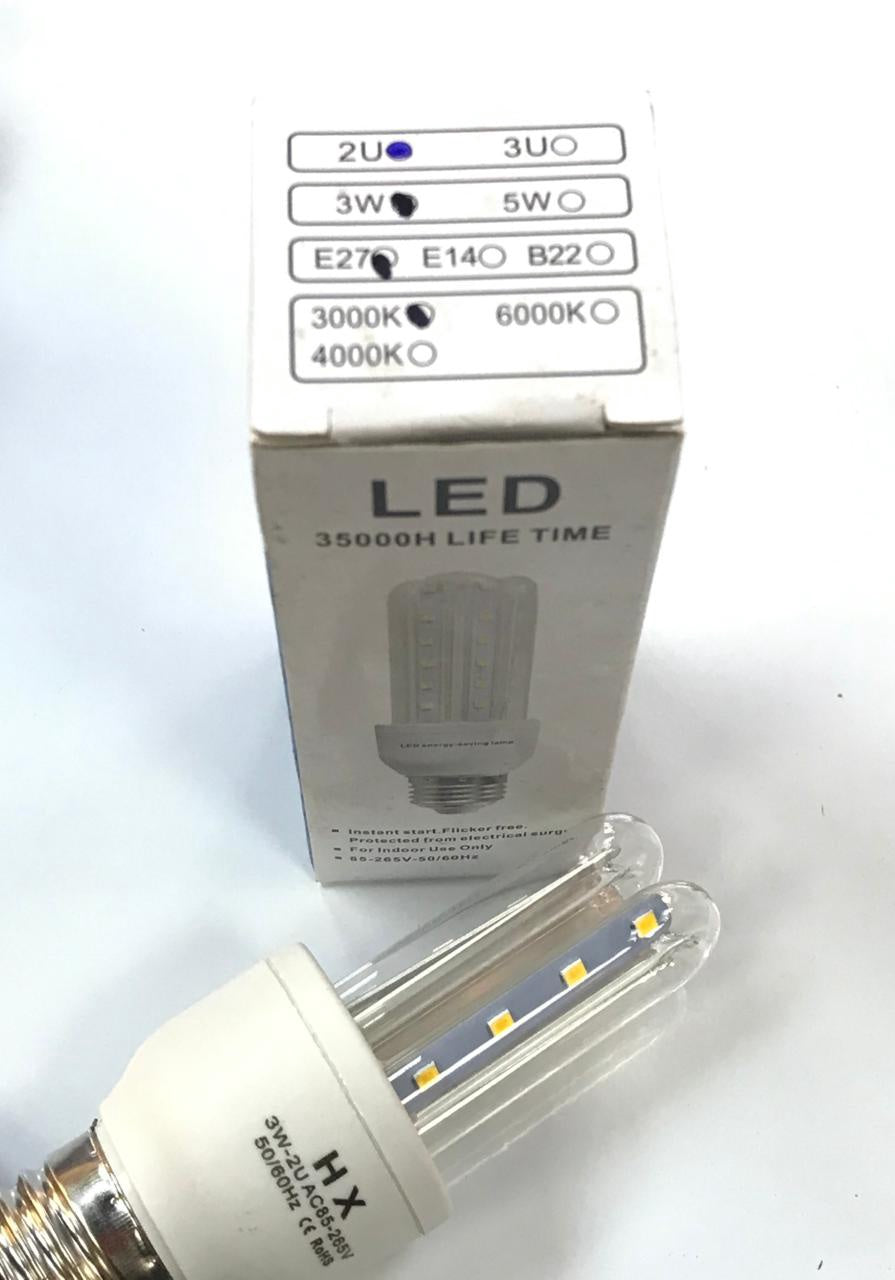 Bulb Energy LED 3W White 2U 110/220 35000H