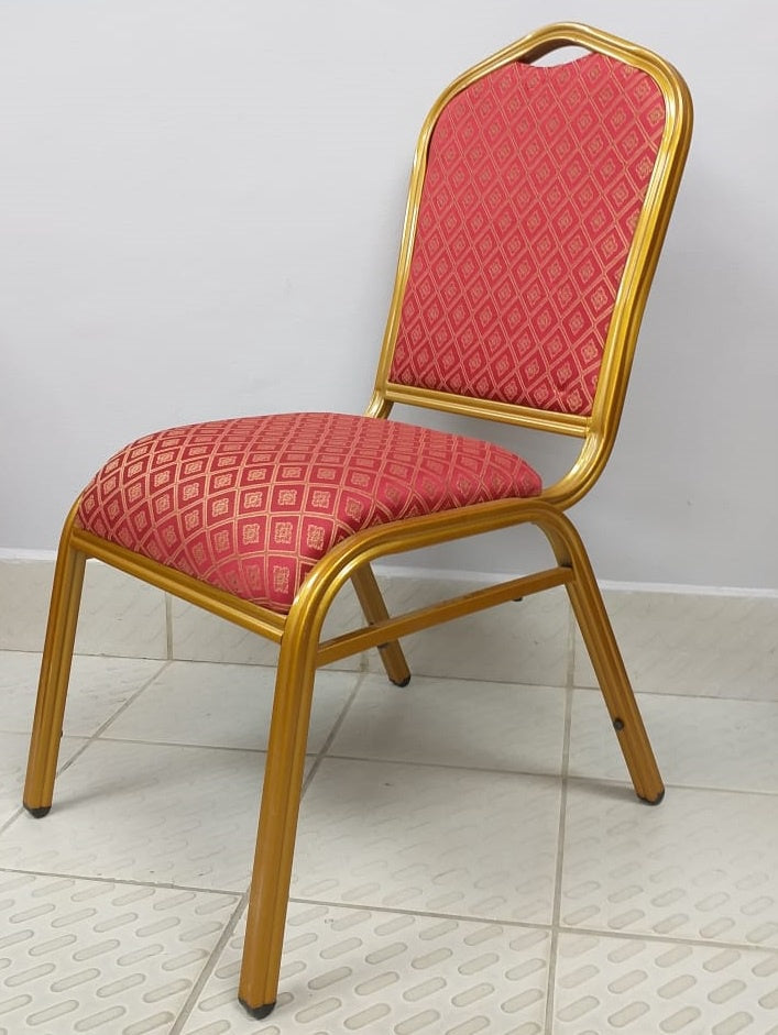 Chair Waiting Red and Gold (Fat)