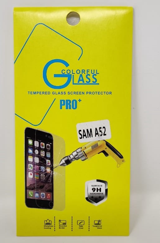GENERIC Phone Screen Protector for Samsung A52 Tempered Glass Pro+ Colorful Glass