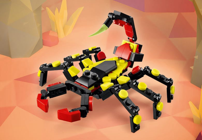 LEGO Toy Creator 3 IN 1 Wild Animals Surprising Spider 31159 153PCS