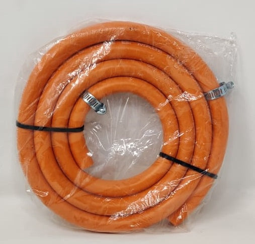Gas Hose with 2 Clips Orange L.p Made IN Tianjin