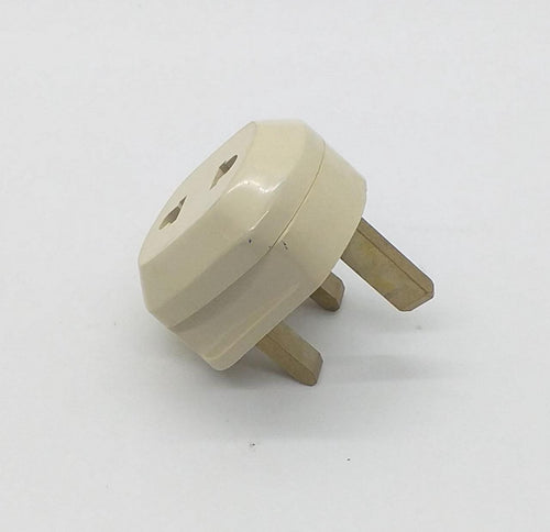 Adaptor 13 Amps 3 Pin - 2 Pin Cream NU-A32