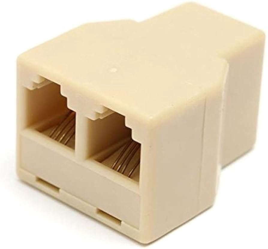 BLASTKING Telephone Jack 1 Female to 2 Female IT70-066 Y Splitter