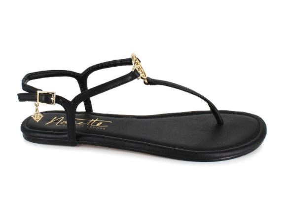 NANETTE LEPORE Footwear Nanette Women's Taylor Flat Sandal Black