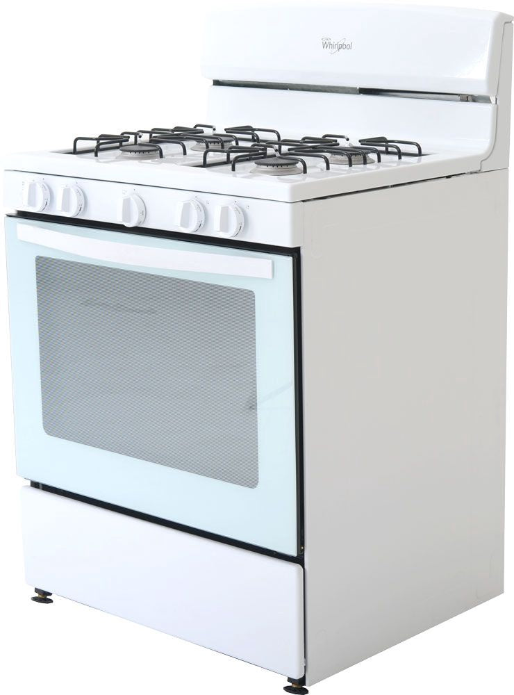 WHIRLPOOL Stove 4 Burner LWF7230Q 30" White 1Y