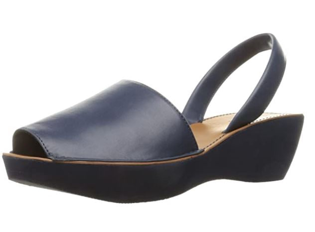 KENNETH COLE Footwear Reaction Women's Fine Glass Wedge Sandal Navy