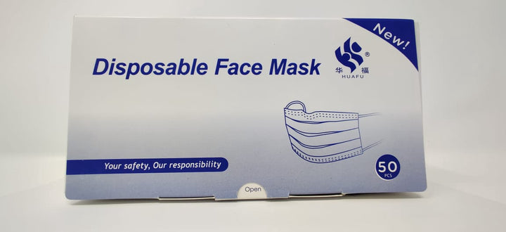Face Mask Disposable 50PCS Pack Huafu