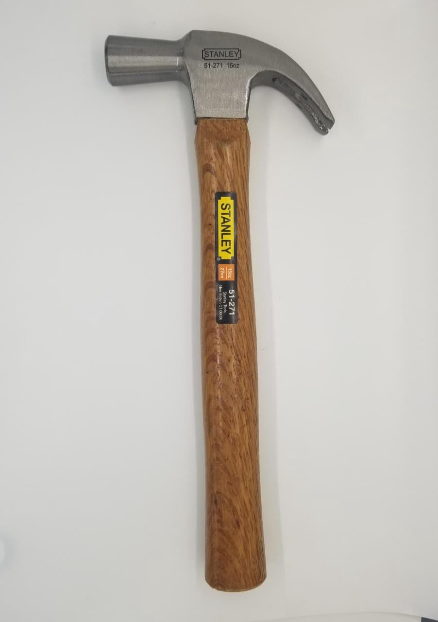 STANLEY Hammer Claw 51-271 16OZ Wood Handle