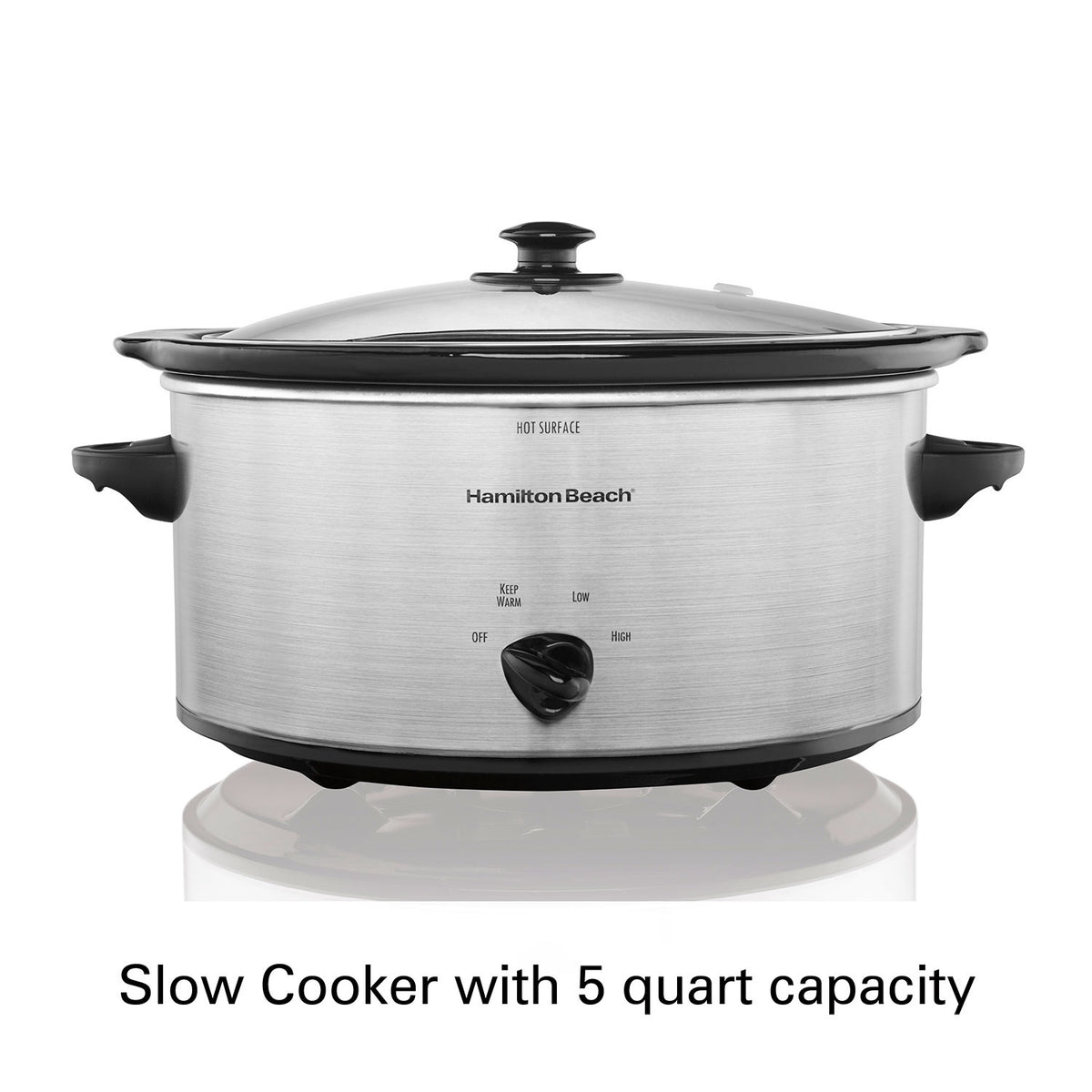 HAMILTON BEACH Slow Cooker 33156RG 5QT