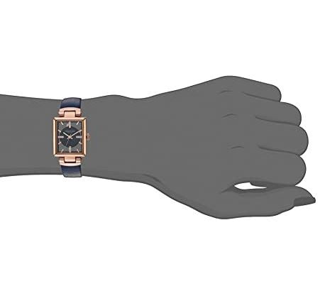 KENNETH COLE Watch Women New York Transparency Leather Strap, Blue