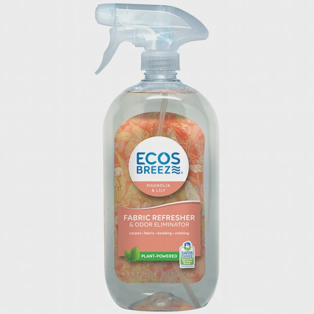 ECOS Breez Fabric & Carpet Odor Eliminator Magnolia & Lily 591ML 20FL. OZ