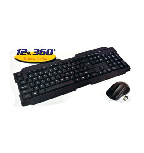 NIPPON AMERICA Computer Keyboard & Mouse Combo Wireless BL-IBM-KM700