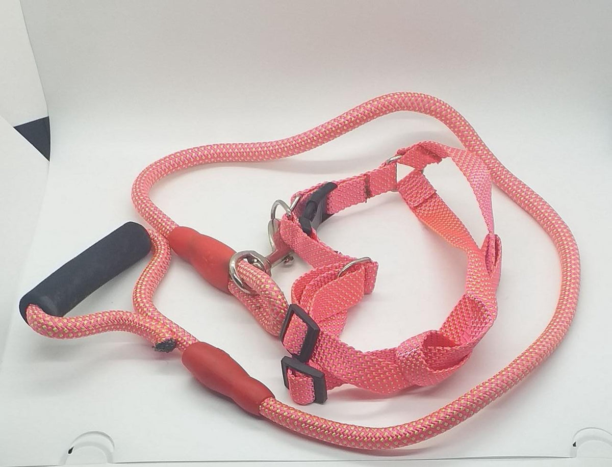 Dog Leash Nylon Rope W/HARNESS