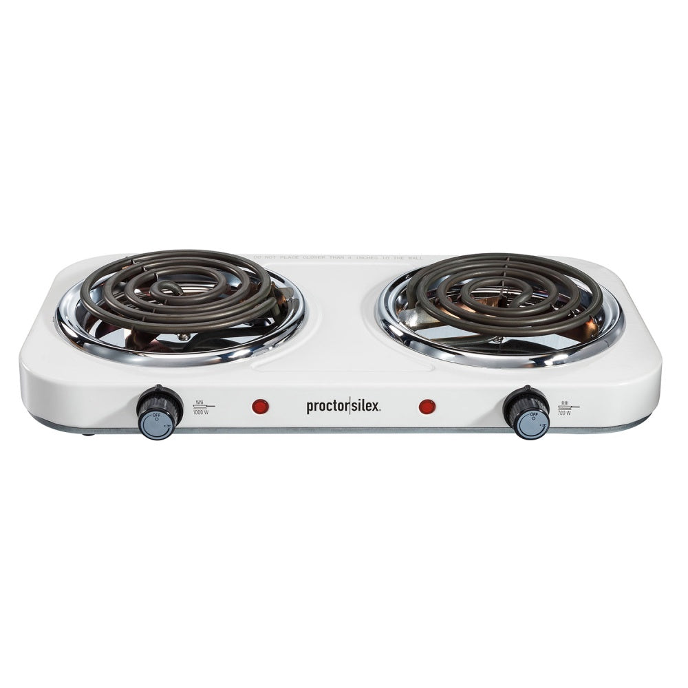 PROCTOR SILEX Hot Plate 2 Burner 34116 Coil 110V Hotplate
