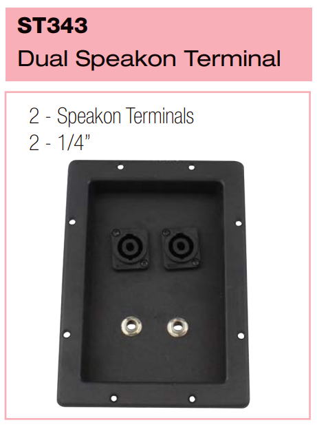 BLASTKING Speaker Terminal Lg Re I-ST343 2UNIX 5"X7"21/4