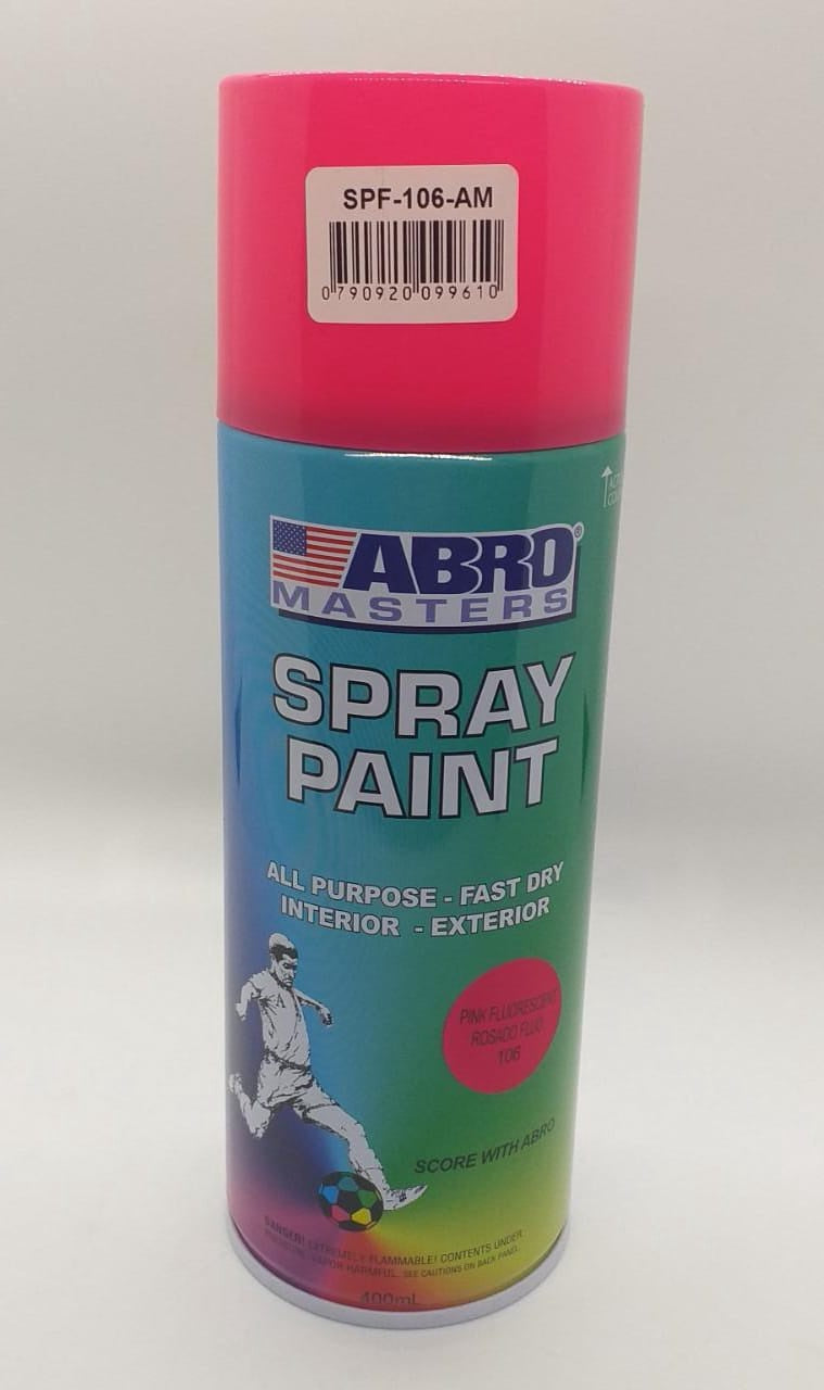 ABRO Tin Spray Pink Flourescent #106