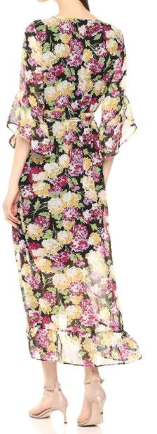 NINE WEST Dress Floral Faux Wrap