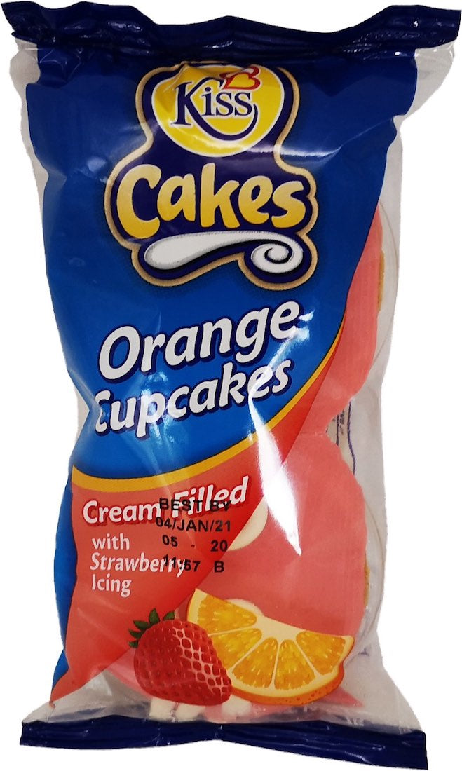 KISS Cakes Orange Cupcakes Cream Filled