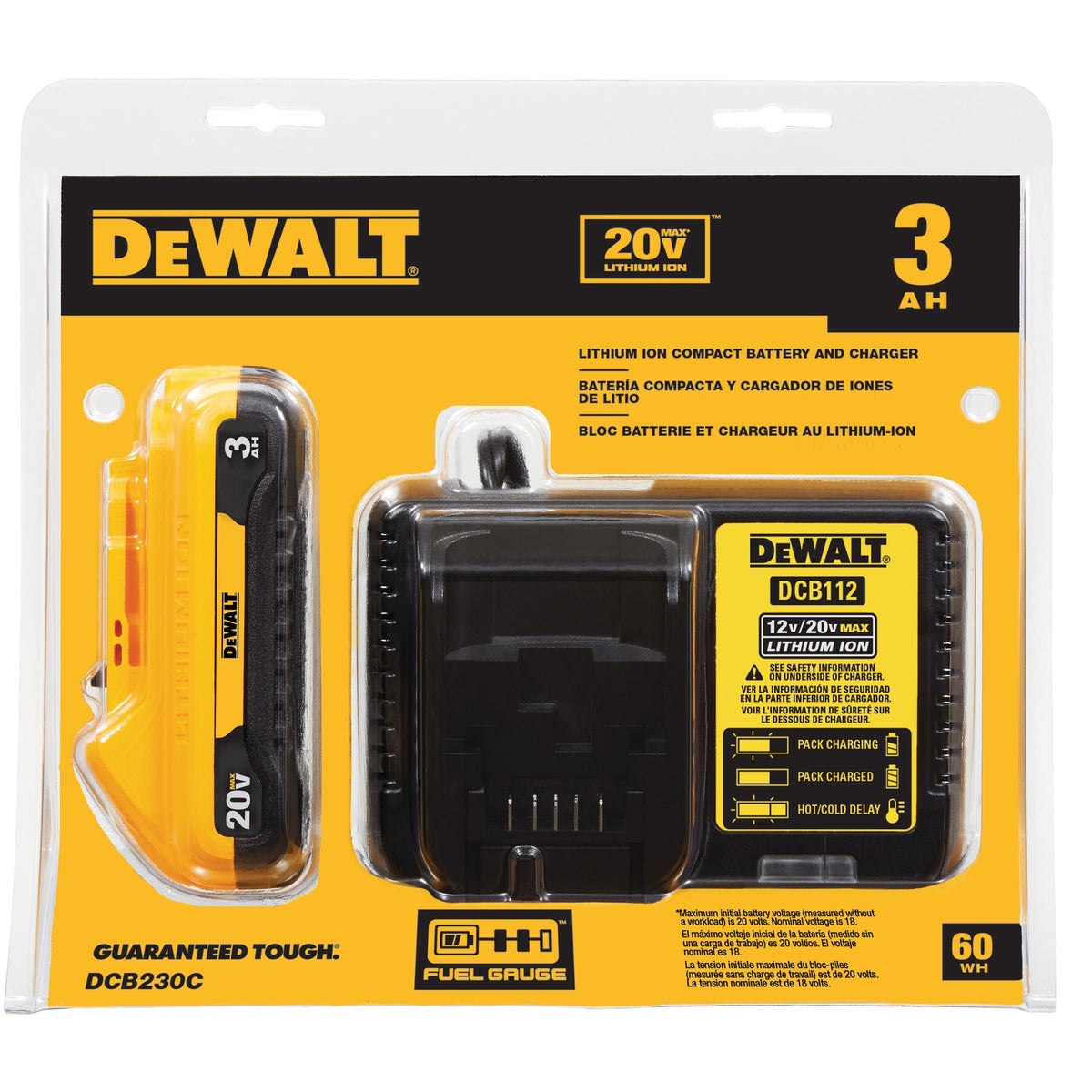 DEWALT Drill Gun Battery Charger Kit DCB230C