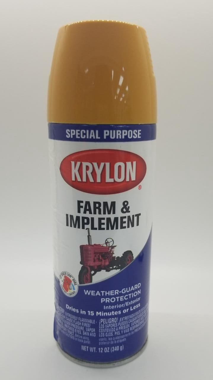 KRYLON Farm Weather Guard Old Equipment Yellow 1819 12OZ