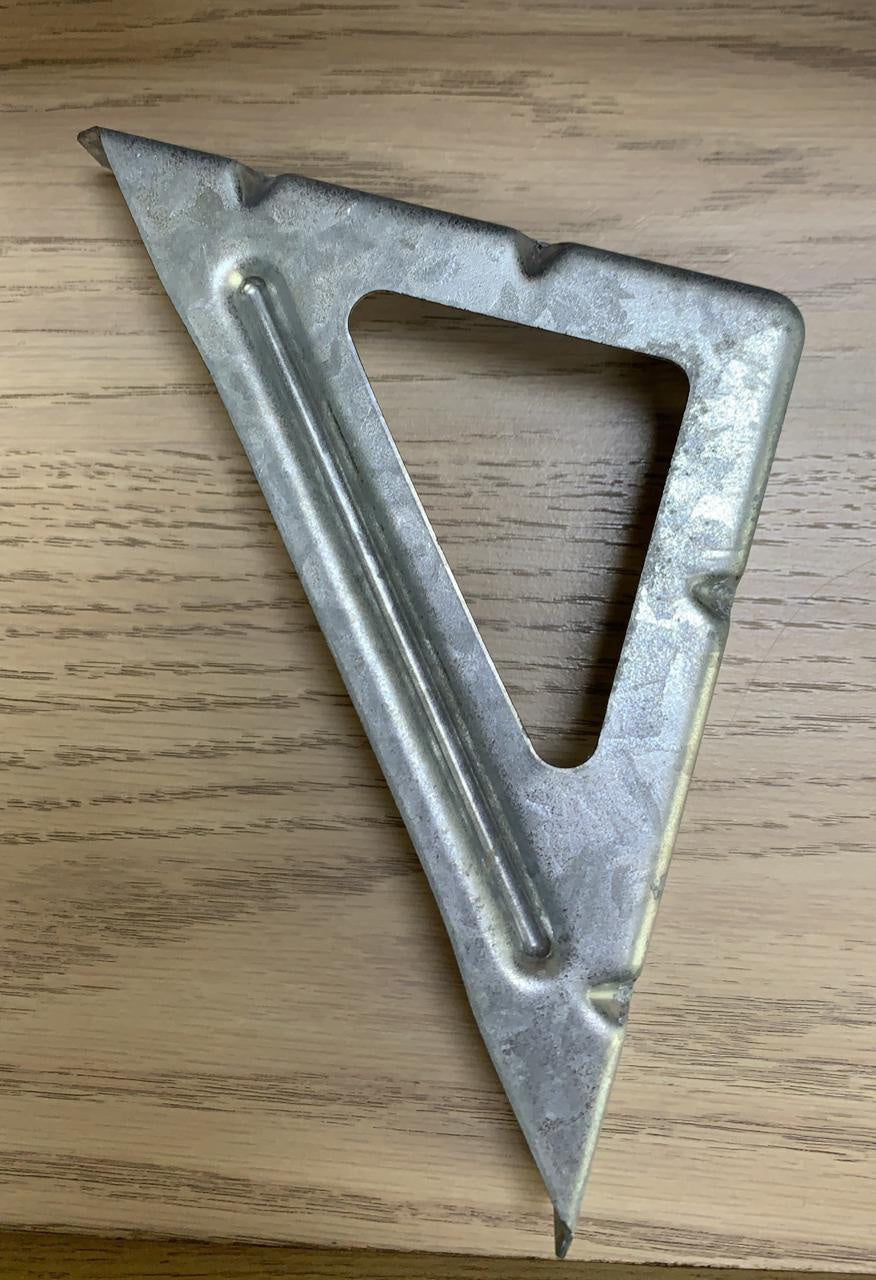 Heavy Shelf Bracket 5" X 6" Zinc Finish Sold Each