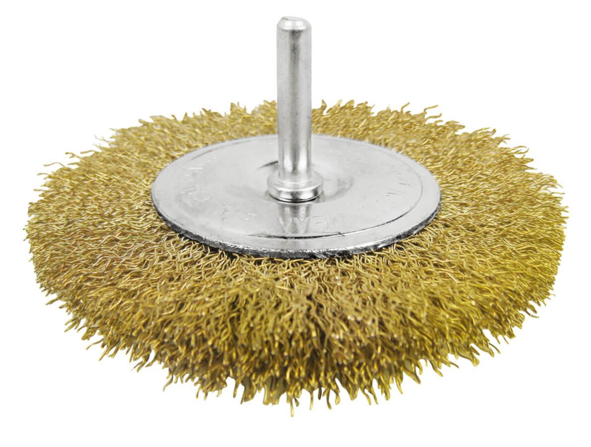 TOTAL Wire Brush Wheel 3" TAC34031 with Shank