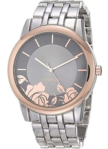 NINE WEST Watch Women Bracelet Silver 1579FLRT