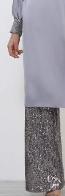 REFKA Pants Suit Evening Wear Silver Without Belt