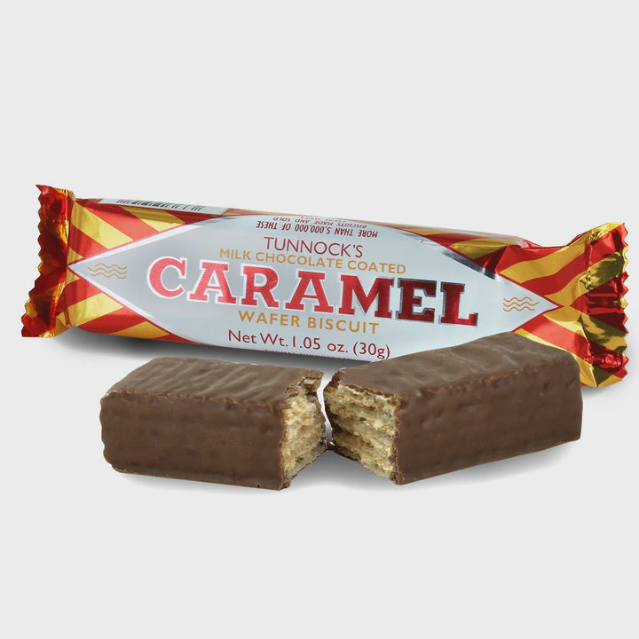 TUNNOCKS Caramel Milk Chocolate Coated Wafer Biscuits