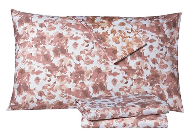 TAHARI Bedsheet Set Modern Rose Floral King 6PCS WRINKLE/STAIN Resistant