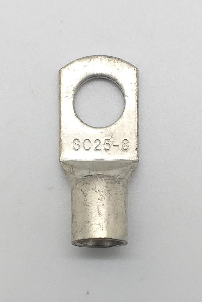 Cable Lug Terminal SC25-8 Silver Sold Each