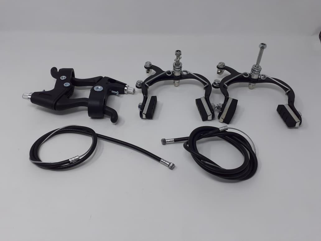 SINGH'S SUNSET Bicycle Brakes Set Steel Black