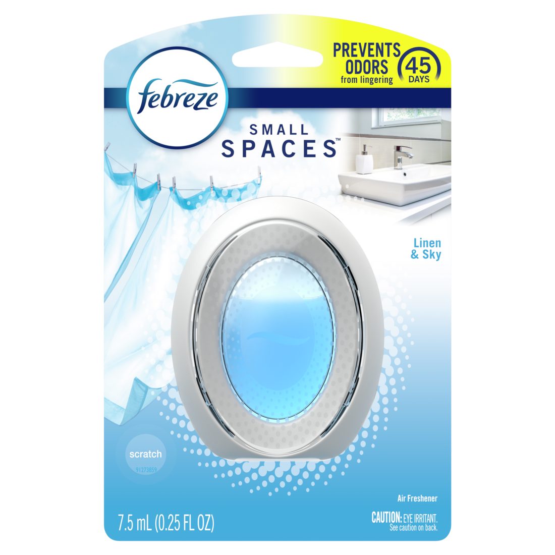 Febreze Small Spaces, Linen & Sky Scent, 7.5ml