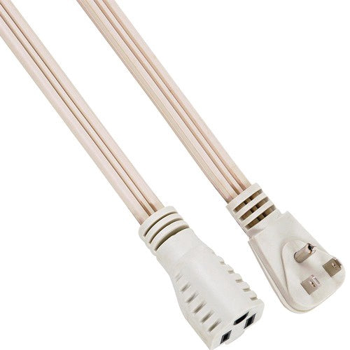 NIPPON AMERICA Extension Cord Indoor 6' EX-FLT316-6IVO 16G 3C 100% Cooper Ivory Na