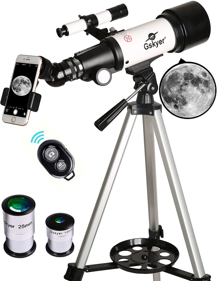 GSKYER Telescope 70MM Aperture Astronomical Refracting Beginner AZ70400 Az 70400