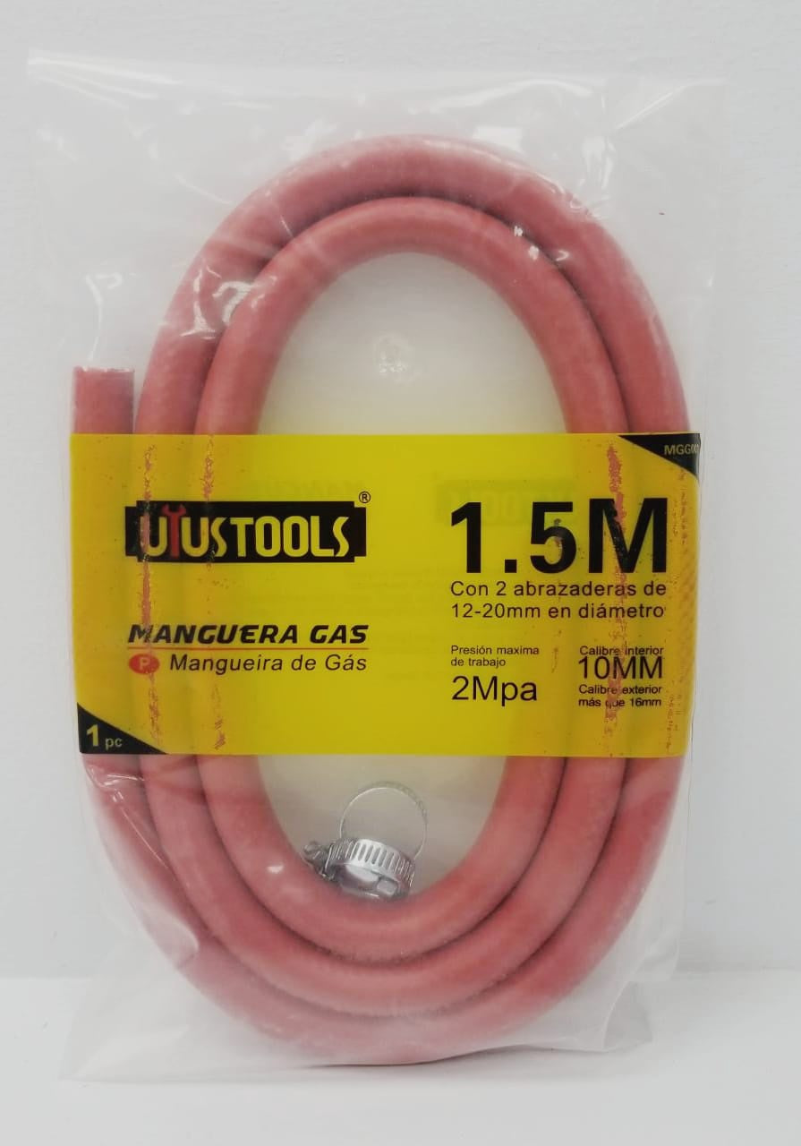 UYUSTOOLS Gas Hose with Clip 1.5M Uyustool #MGG001
