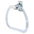 EZ-FLO Towel Ring Plastic with Chromw Base 15231