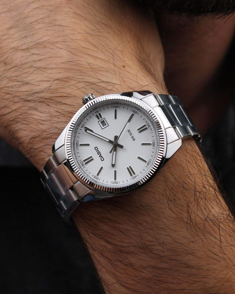 CASIO Watch Men General Silver MTP-1302D