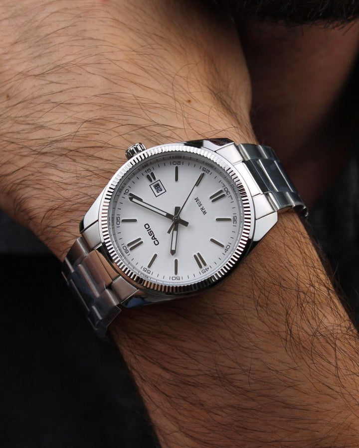 CASIO Watch Men General Silver MTP-1302D
