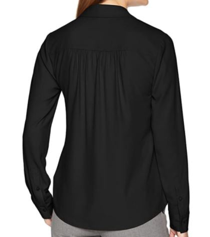 LARK & RO Top Blouse Women Black